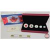 Image 1 : RCM Canada 2015 : Fractional Set : The Maple Leaf : Five-Coin Set One Ounce ; 1/2 Ounce 1/4 Ounce; 1