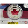 Image 3 : RCM Canada 2015 : Fractional Set : The Maple Leaf : Five-Coin Set One Ounce ; 1/2 Ounce 1/4 Ounce; 1