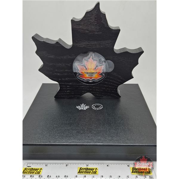RCM Canada 2016 : $20 Fine Silver Coin : Canada's Colourful Maple Leaf (COA #12094) (99.99%) (SEE PI