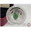Image 2 : RCM Canada 2017 : $20 Fine Silver Coin : Brilliant Birch Leaves with Drusy Stone (COA #2238) (99.99%