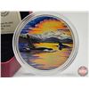 Image 2 : RCM Canada 2017 : $30 Fine Silver Coin : Animals in the Moonlight : Orcas (COA #3045) (99.99%) (SEE 