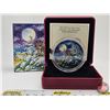 Image 1 : RCM Canada 2017 : $30 Fine Silver Coin : Animals in the Moonlight : Great Horned Owl (COA #1981) (99