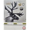 Image 1 : RCM Canada 2018 : $3 Fine Silver Coin : Caribou (Unopened) (99.99%) (SEE PICTURES!) (GST Exempt)  (L