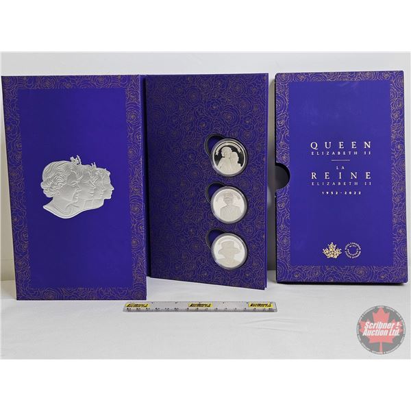 RCM Canada 2022 : $20 Silver Coins : Three-Coin Set & Portfolio (COA #3928) A Tribute to the Extraor