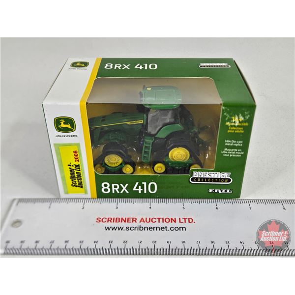 John Deere 8RX 410 Tractor : Prestige Collection (ERTL) (Scale 1/64) (Box Measures : 3-1/2"H x 5-1/2