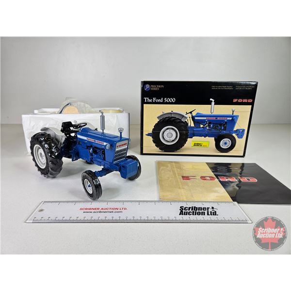 Ford 5000 Tractor : Precision Series # 7 (ERTL) (Scale 1:16) (Box Measures : 7-1/2"H x 11"W x 7-1/4"