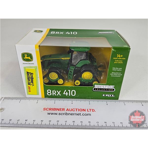 John Deere 8RX 410 Tractor : Prestige Collection (ERTL) (Scale 1:64) (Box Measures : 3-1/4"H x 5-1/2
