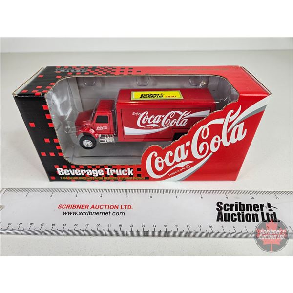 Coca-Cola Beverage Truck (ERTL) (Scale 1:64) (Box Measures : 4"H x 8-1/4"W x 2-3/4"D)