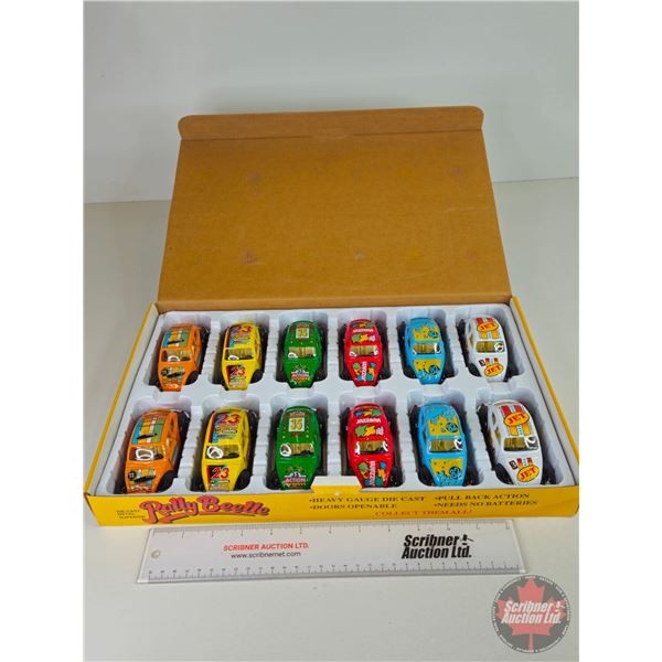 Rally Beetle Store Display Heavy Gauge Die Cast (Incl. 12 Cars)  (Scale 1:36) (Box Measures : 1-3/4"