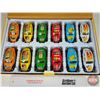 Image 2 : Rally Beetle Store Display Heavy Gauge Die Cast (Incl. 12 Cars)  (Scale 1:36) (Box Measures : 1-3/4"