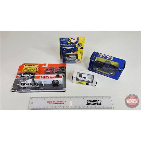 Collector Combo (4) : - Matchbox Highway Cruisers Twin Pack (Scale 1:64) - Super Wheels Walgreens 10