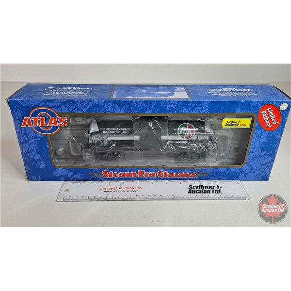 ATLAS Steam Era Classics : B/A Tank  ("O" Scale) (Box Measures : 6"H x 17"W x 3"D)