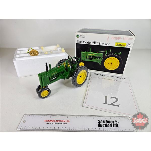 John Deere Precision Classics #12 : The Model "B" Tractor (ERTL Collectibles) (Scale 1:16) (Box Meas