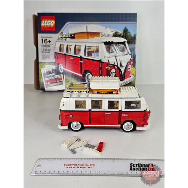 LEGO Building Toy : Volkswagen T1 Camper Van : Constructed  (Box Measures : 14-3/4"H x 18-3/4"W x 2-