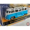Image 9 : Jada Toys (3): - '62 Volkswagen Bus (Blue/White) (2006) - '62 Volkswagen Bus (Red/Black) (2006) - '7