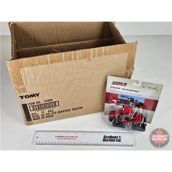 Partial Case Lot (8) : CASE IH STEIGER 620 Quadtrac (All Unopened in Orig Case) (ERTL) (Scale 1:64) 