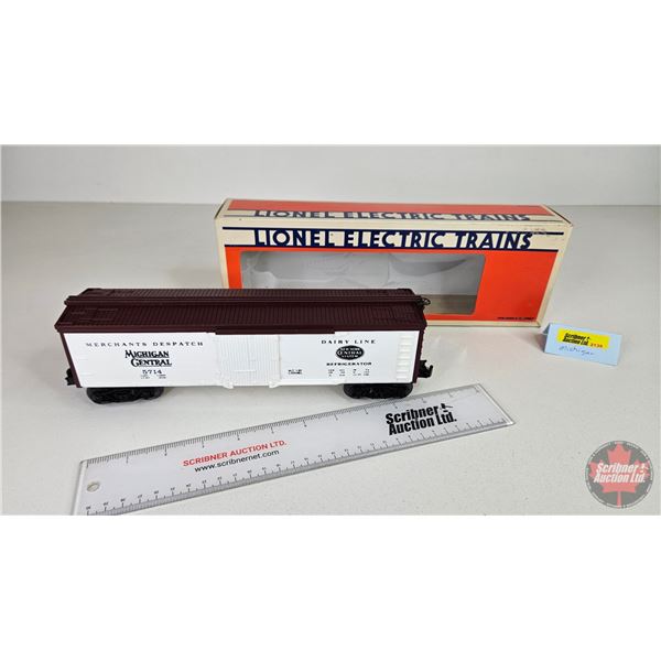 LIONEL ELECTRIC TRAINS : Michigan Central Woodside Reefer 6-5714 (O Gauge) (Box Measures: 4-1/2"H x 
