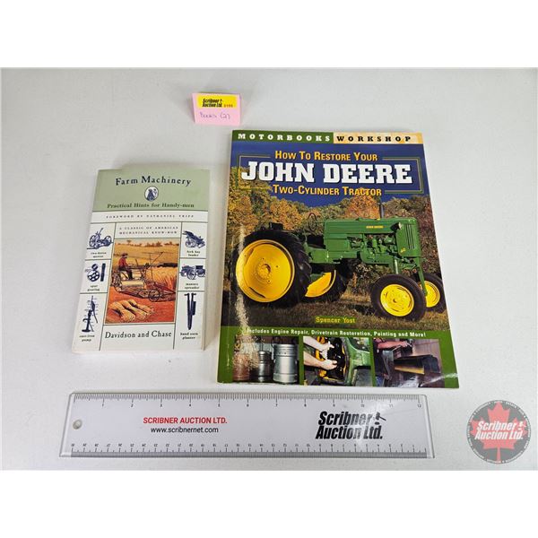 Tractor Books (2) : - Softcover : How to Restore Your John Deere Two-Cylinder Tractor - Softcover : 