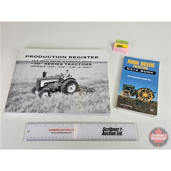 John Deere Paperback Books (2) : - Data Book Two-Cylinder Models Through 1960 - Production Register 