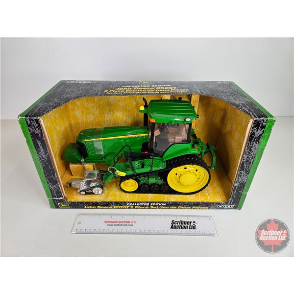John Deere 8520T Tractor : 2 Piece Set Collector Edition (2002) (ERTL) (Scale 1:16 & 1:64) (Box Meas