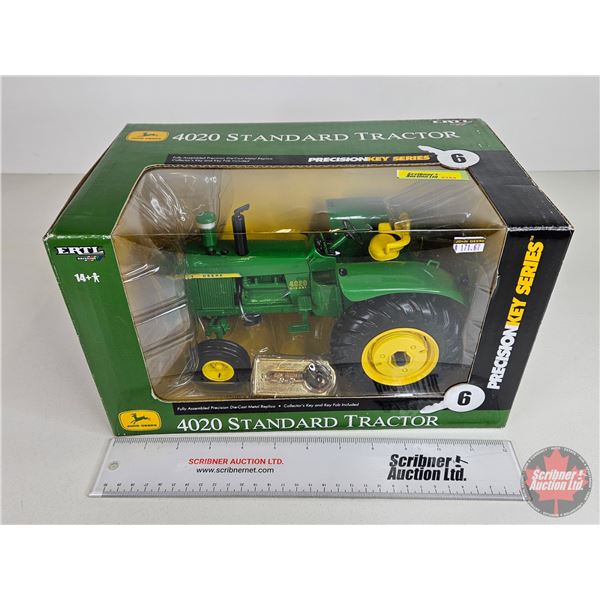 John Deere 4020 Standard Tractor : Precision Key Series #6 (ERTL) (Scale 1:16) (Box Measures : 7-1/2
