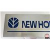 Image 2 : Single Sided Aluminum New Holland Sign w/ Bracket (Measures : 8-3/4"H x 27"W)