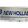 Image 3 : Single Sided Aluminum New Holland Sign w/ Bracket (Measures : 8-3/4"H x 27"W)