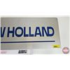 Image 4 : Single Sided Aluminum New Holland Sign w/ Bracket (Measures : 8-3/4"H x 27"W)