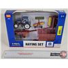 Image 1 : New Holland Haying Set (ERTL) (Scale 1:64) (Box Measures : 7"H x 10-1/4"W x 2"D)
