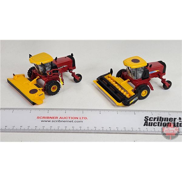 New Holland Windrowers (2) (ERTL) (Scale 1:64)