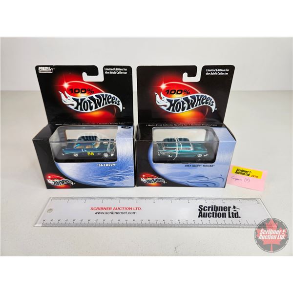 Hot Wheels (2) : Limited Edition - 1957 Chevy Nomad - '56 Chevy : Metal Collection (Collector No. 30