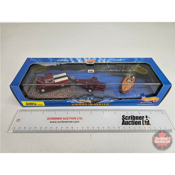 Hot Wheels : '59 Chevy Fleetside : Smoke 'N Water Cool Classics Series 1 (Cracker Box Racer) Incl. C