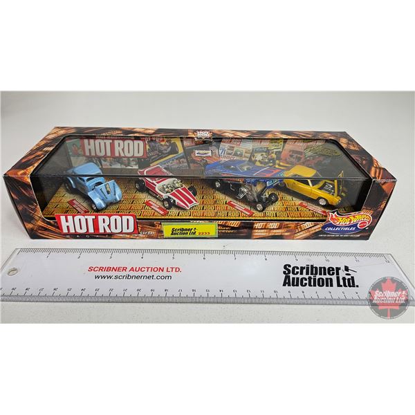 Hot Wheels : Hot Rod Car Set : Series 4 Incl. Collector Display Case (Scale 1:64) (Scale 1:64) (Box 