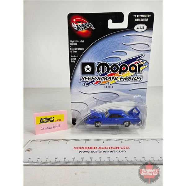 Hot Wheels : '70 Plymouth Super Bird : Mop Performance Parts Series (Scale 1:64)
