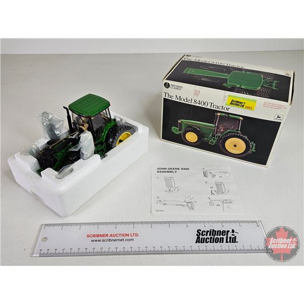John Deere Model 8400 Tractor : Precision Classics #8 (ERTL) (Scale 1:32) (Box Measures : 5"H x 8"W 