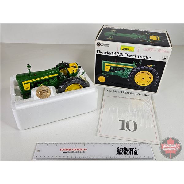 John Deere Model 720 Diesel Tractor : Precision Classics #10 (ERTL) (Scale 1:16) (Box Measures : 7-1