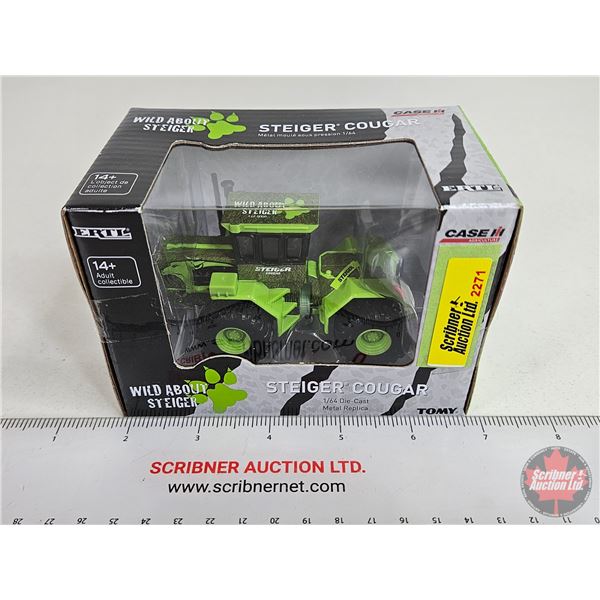 CASE IH : Wild About Steiger Cougar (ERTL) (Scale 1:64) (Box Measures : 3-1/2"H x 5"W x 3"D)