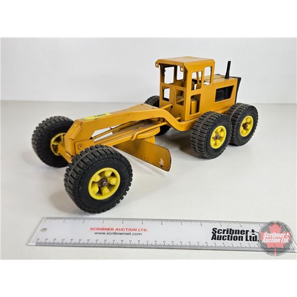 Tonka Grader (Repainted) (Measures : 7"H x 8"W x 16-1/2"L)