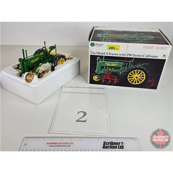 John Deere Model A Tractor w/ 290 Series Cultivator : Precision Classics #2 (ERTL) (Scale 1:16) (Box