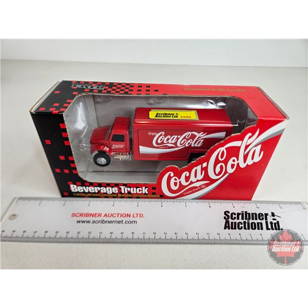 Coca-Cola Beverage Truck (ERTL) (Scale 1:64) (Box Measures : 4"H x 8-1/4"W x 2-3/4"D)