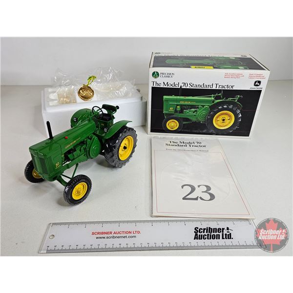 John Deere Model 70 Standard Tractor : Precision Classics #23 (ERTL) (Scale 1:16) (Box Measures : 6-