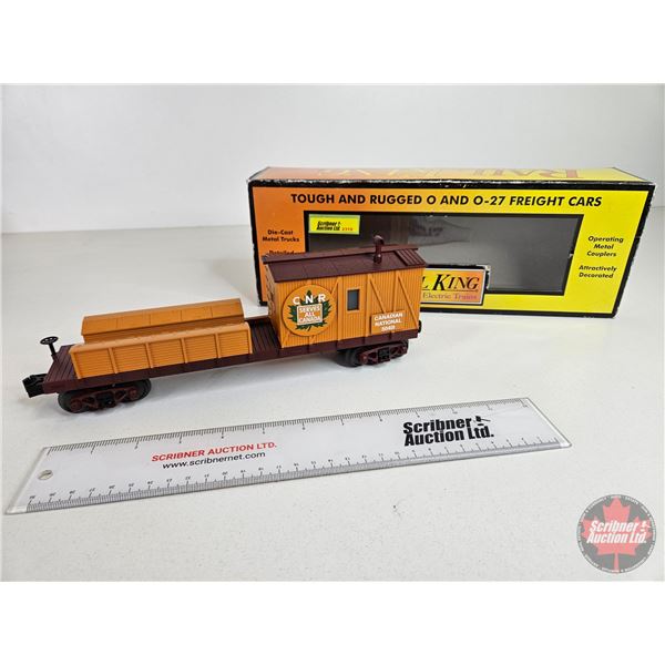 Rail King By M.T.H. Electric Trains : Canadian National Crane Tender Car (Item No. 30-79366) ("O" Sc