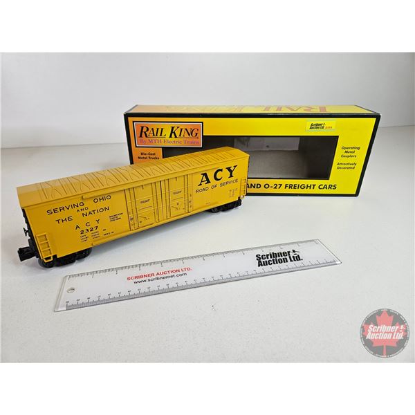Rail King By M.T.H. Electric Trains : Akron Canton & Youngstown 50' Double Door Plugged Boxcar (Item