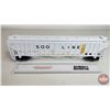 Image 6 : ATLAS Trainman : PS-4750 Covered Hopper (Item #2001606-1 Soo Line #74723 3 Rail) ("O" Scale ) (Box M