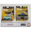 Image 1 : Dub City OldSkool (2) (Jada Toys) - '62 VW Bus - '59 VW Beetle (Scale 1:64)