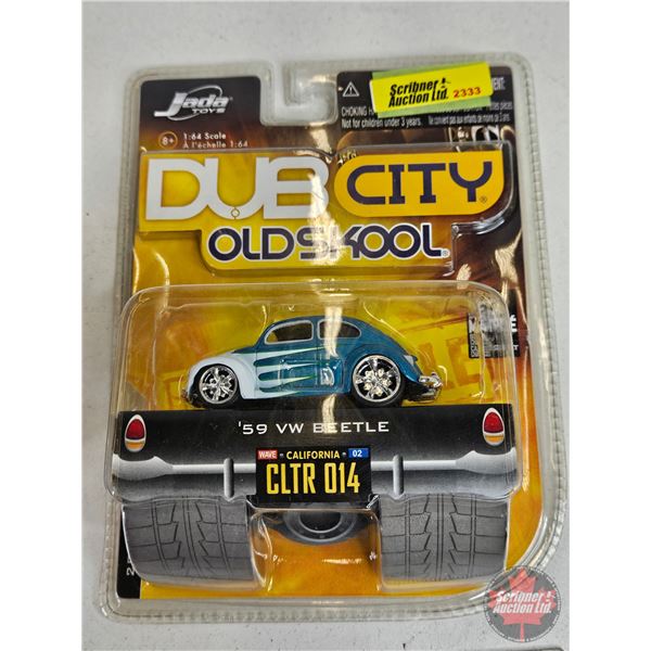 Dub City OldSkool (2) (Jada Toys) - '62 VW Bus - '59 VW Beetle Dub City OldSkool (2) (Jada Toys) - '62 VW Bus - '59 VW Beetle