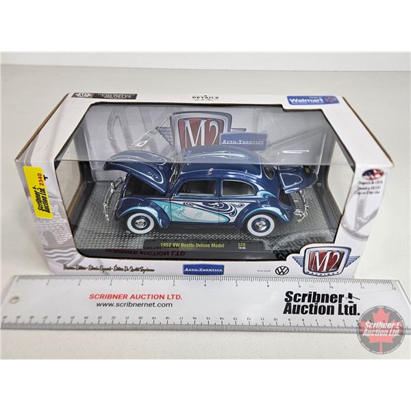 M2 Machines : 1952 VW Beetle Deluxe Model S28 (Scale : 1:24) (Box Measures : 4-1/2"H x 10"W x 5"D)