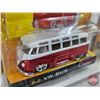 Image 3 : Dub City OldSkool (2) (Jada Toys) - '62 VW Bus - '59 VW Beetle (Scale 1:64)