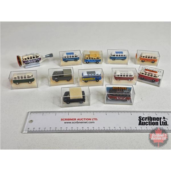 Brekina VW Bus's (12) (Scale 1:87 or "HO")