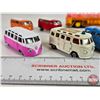 Image 2 : Variety of Volkswagen Toys (7) w/ Wood Key Chains & Toy Bus (7 are Scale 1:64)